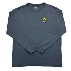 Nike Air Jordan 4 Legacy Long Sleeve T-Shirt Black CJ9077-060 Men's Size M